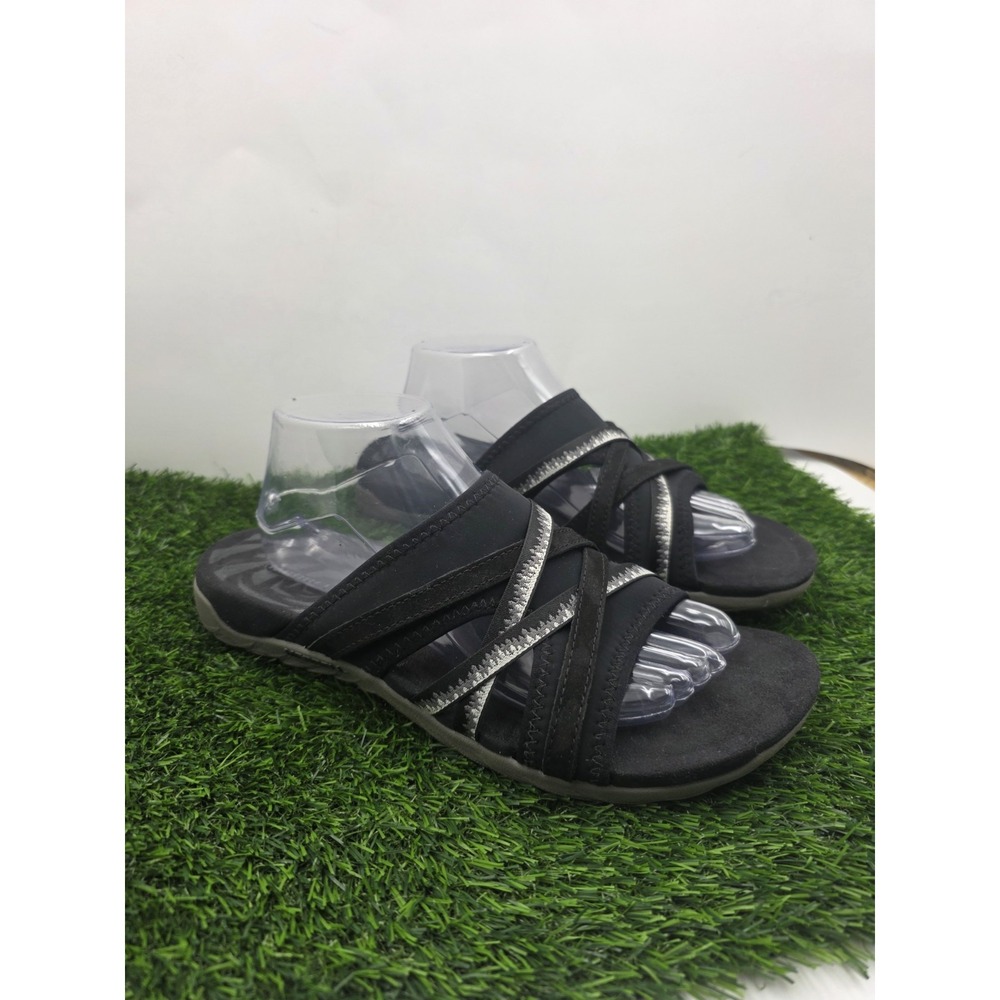 Merrell Terran 3 Cush NubuckLeather Slide Sandals Women's Size 10 Black